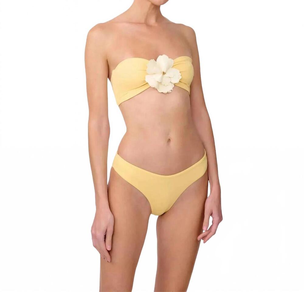 NEW BAHIA MARIA SWIMWEAR maia bandeau bikini top in buttercream